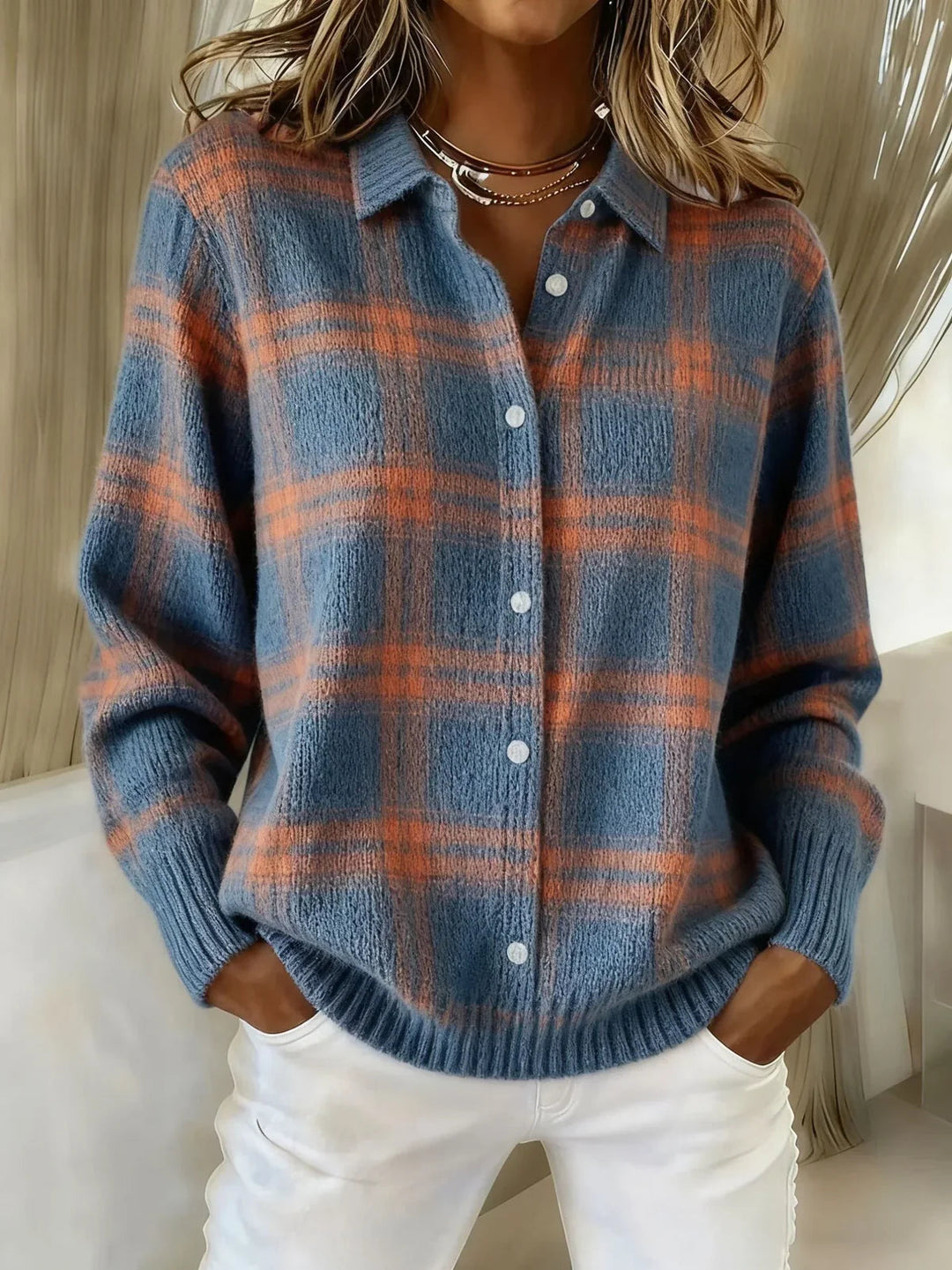 Dafne | Plaid Cardigan