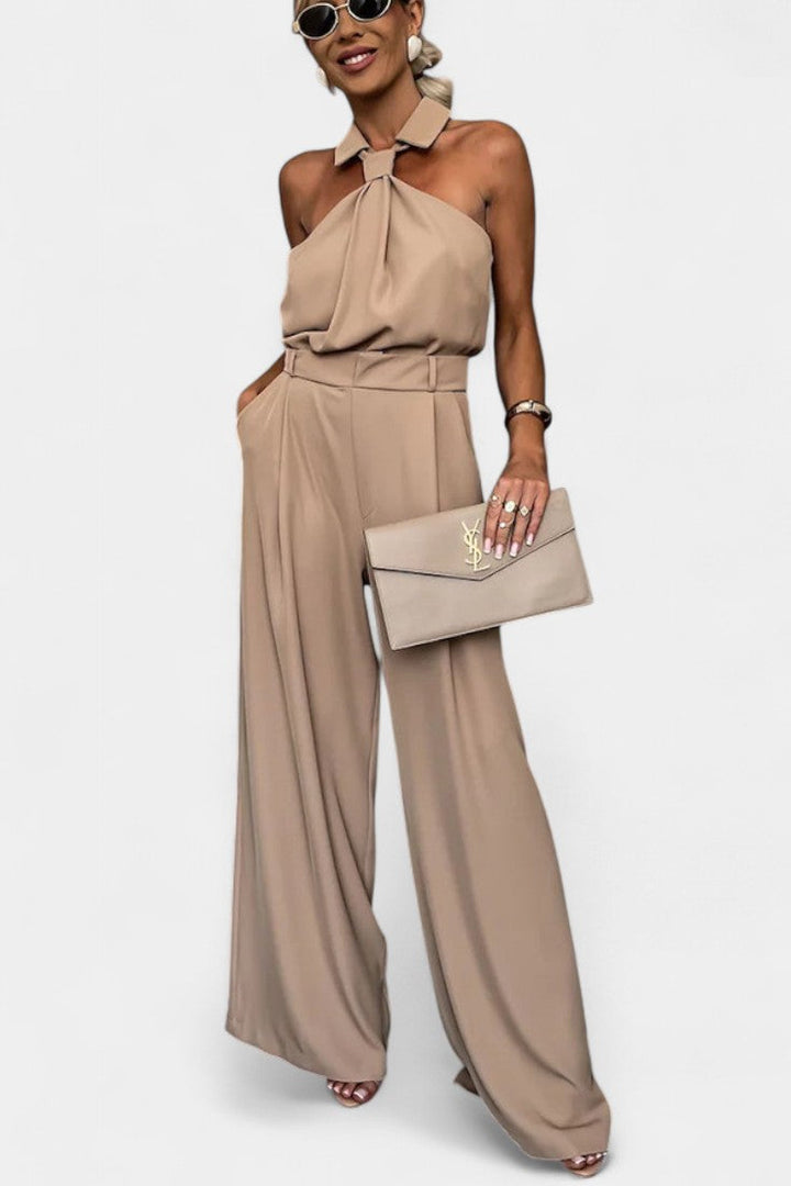 Gaia Halter Ensemble with Flowing Silhouette