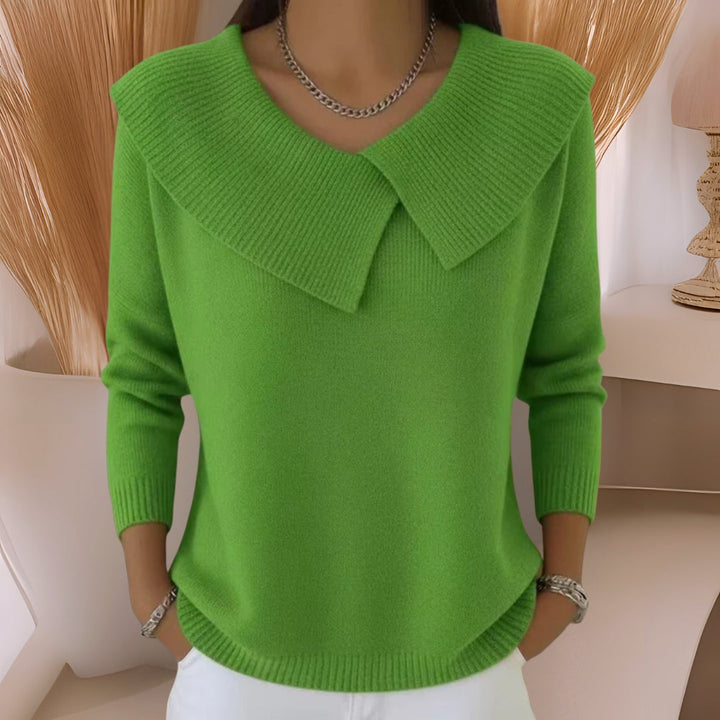 Felicia | Soft-Collar Knit Sweater