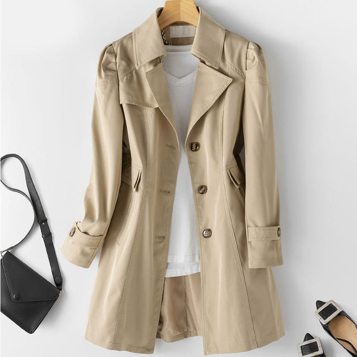 Eleonora | Tailored Button-Front Trench Coat