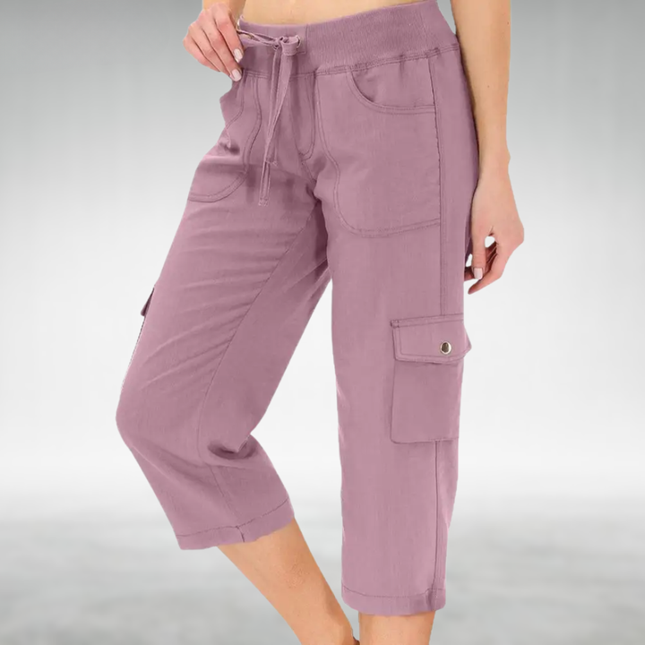 Adelaide | Cargo Capri Trousers with a Relaxed Fit