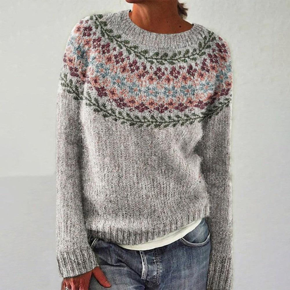 Bruna | Floral Yoke Sweater