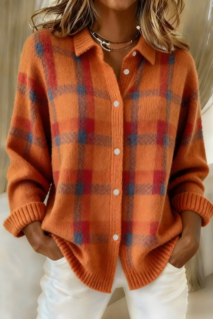 Dafne | Plaid Cardigan