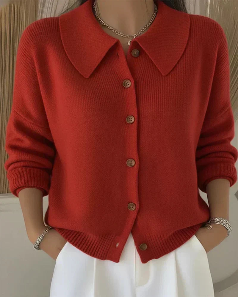 Delfina | Button Collar Cardigan