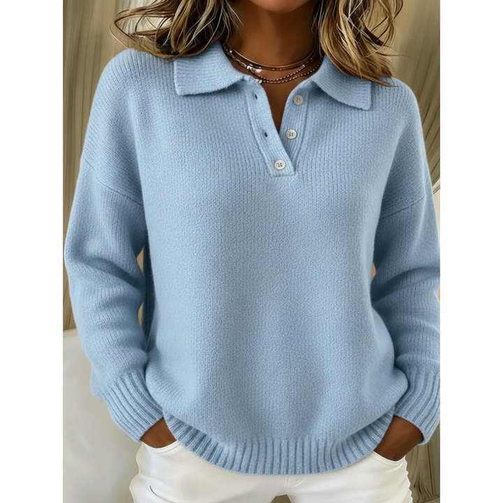 Nerina | Soft Polo Collar Sweater
