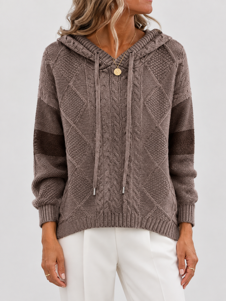 Grazia | Cable-Knit Hooded Sweater