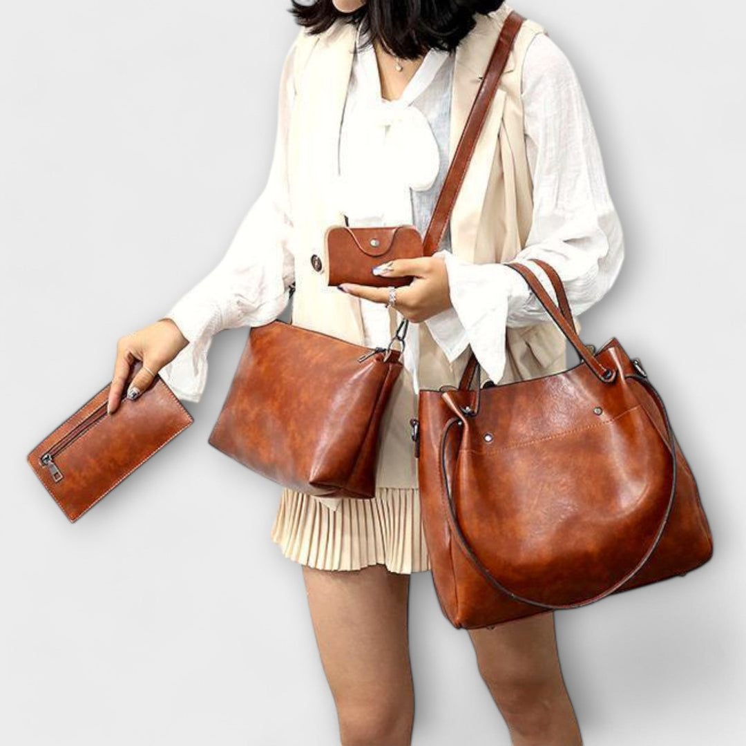 Benedetta | 4-Piece Vintage Bag Set