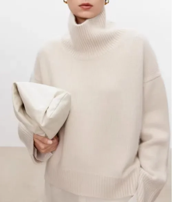 Carmela | Cable-Knit Turtleneck Sweater