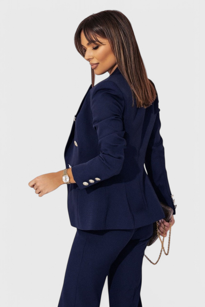 Fiorella Fitted Blazer with Slim Trousers