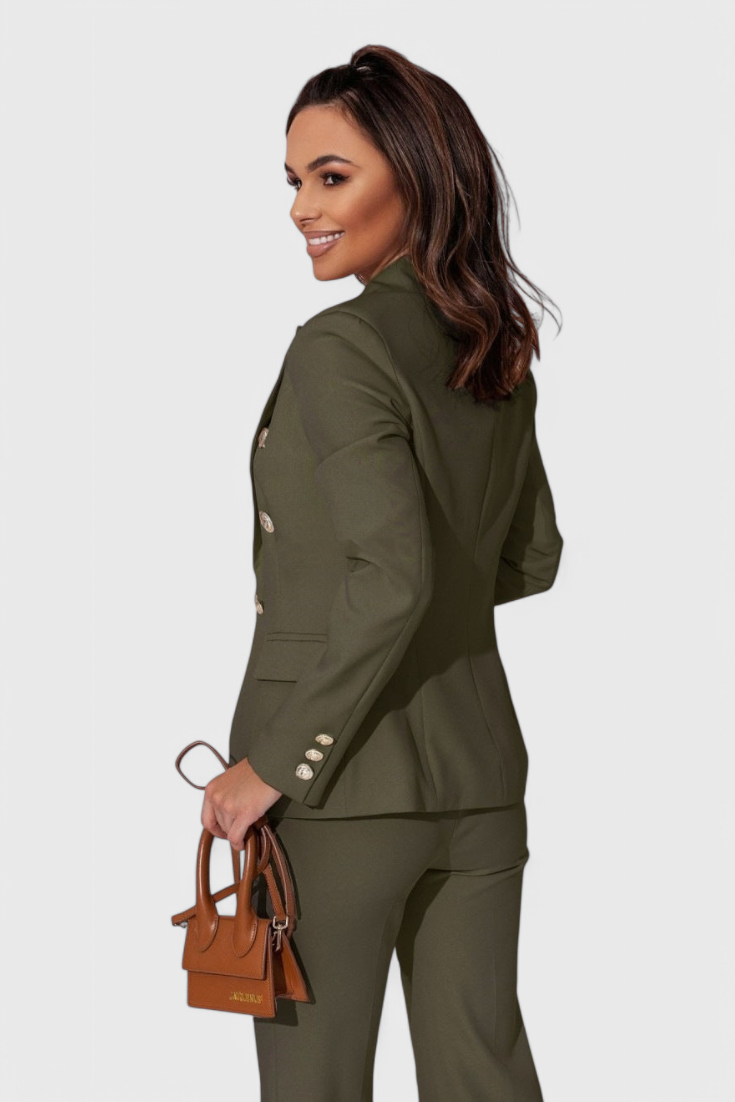 Fiorella Fitted Blazer with Slim Trousers