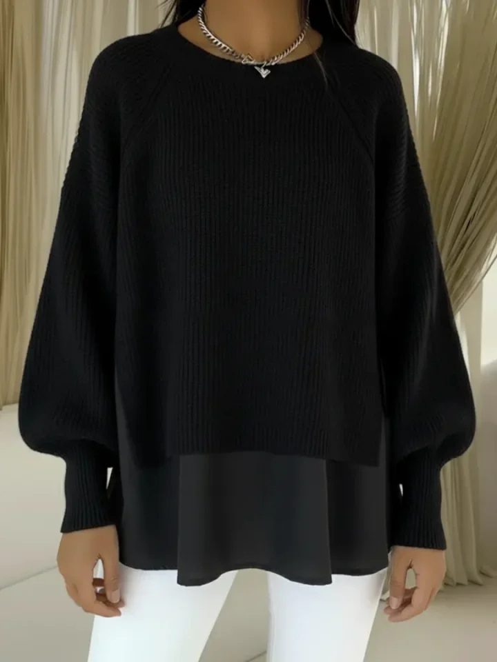 Lucrezia | Layered-Look Knit Sweater