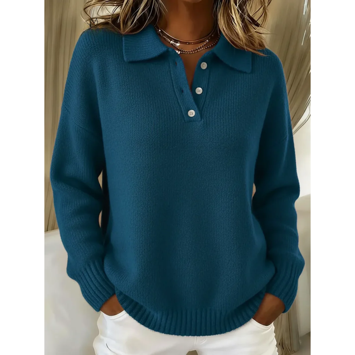 Nerina | Soft Polo Collar Sweater