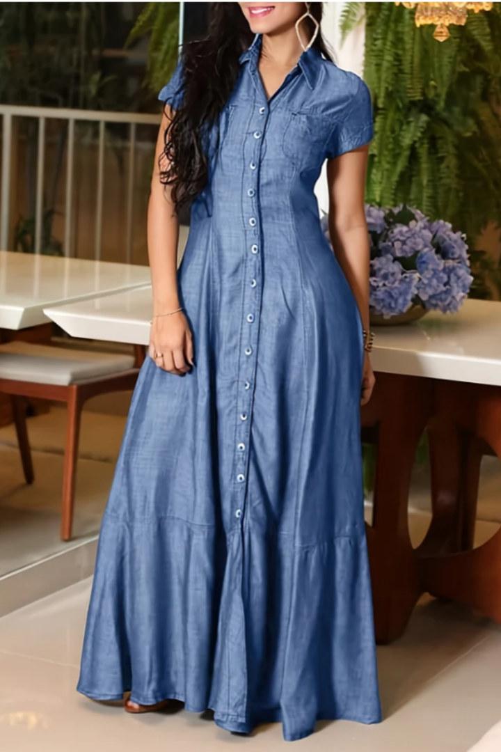 Diletta | Long Denim Dress