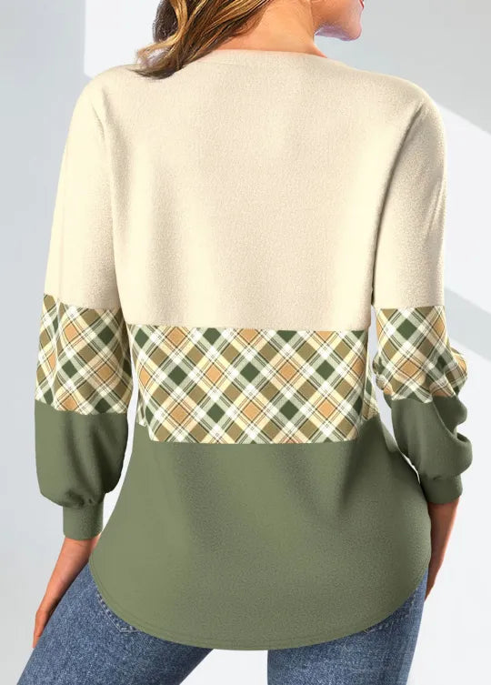 Eugenia | Checked Detail Sweater