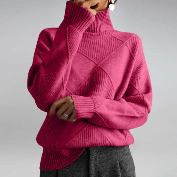 Lidia | Luxurious Cashmere Mock-Neck Sweater