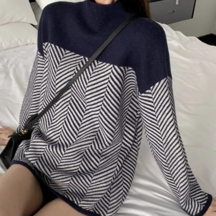 Clelia | Patterned Cable-Knit Sweater