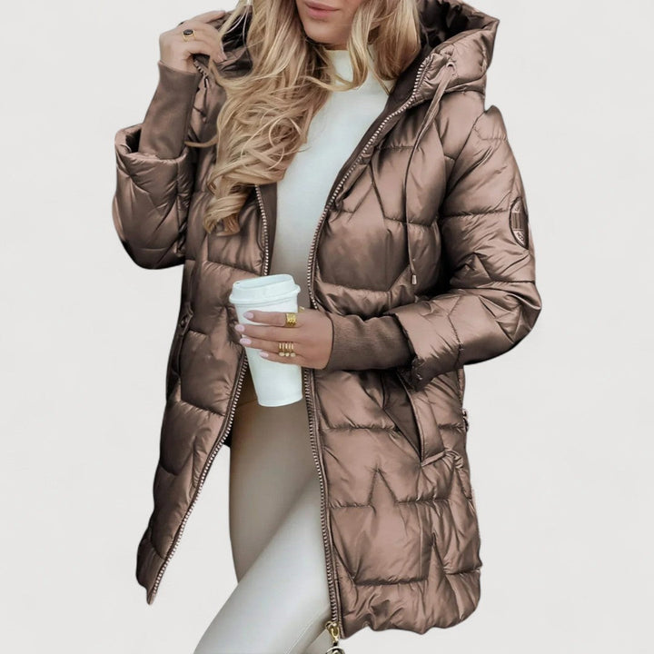 Daniela | Hooded Quilted Long Coat