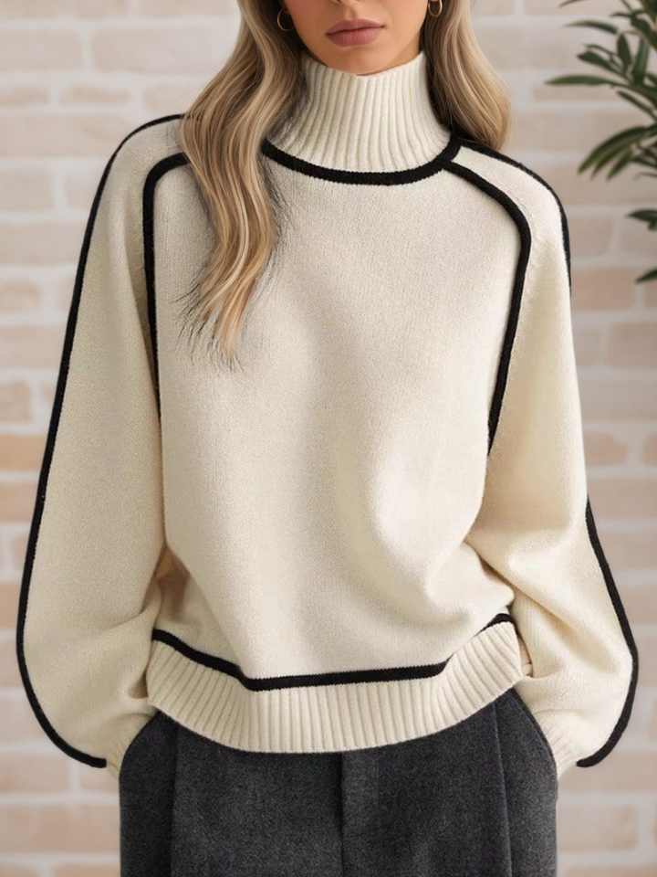 Laura | Elegant Mock-Neck Sweater