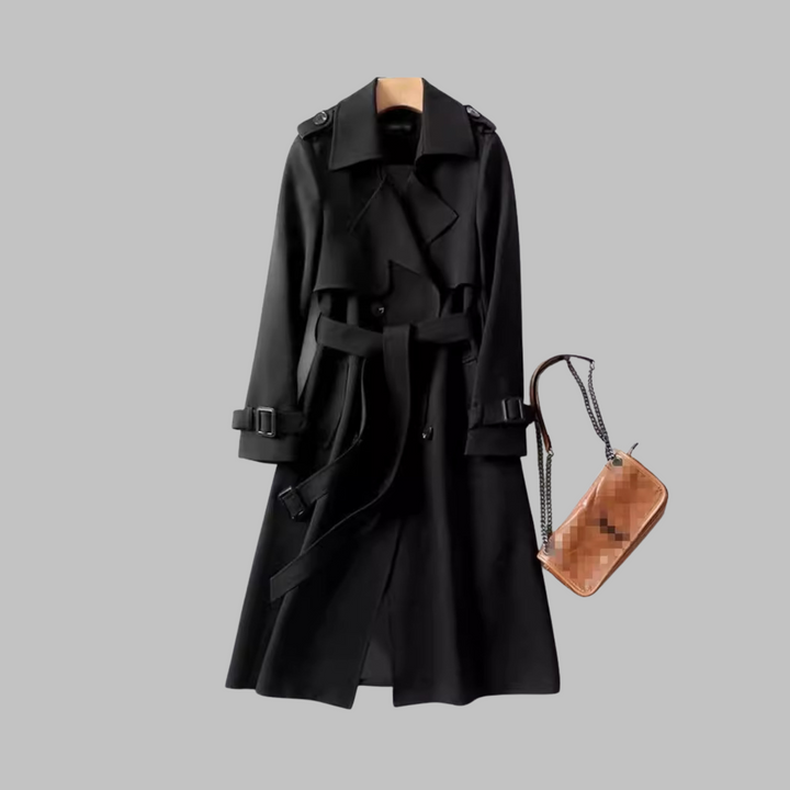 Rosalba - Elegant Knee-Length Loose Fit Coat