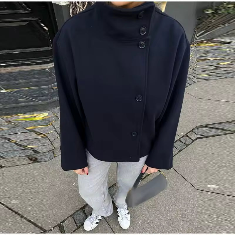 Rosa | Luxe Double-Breasted Short Coat