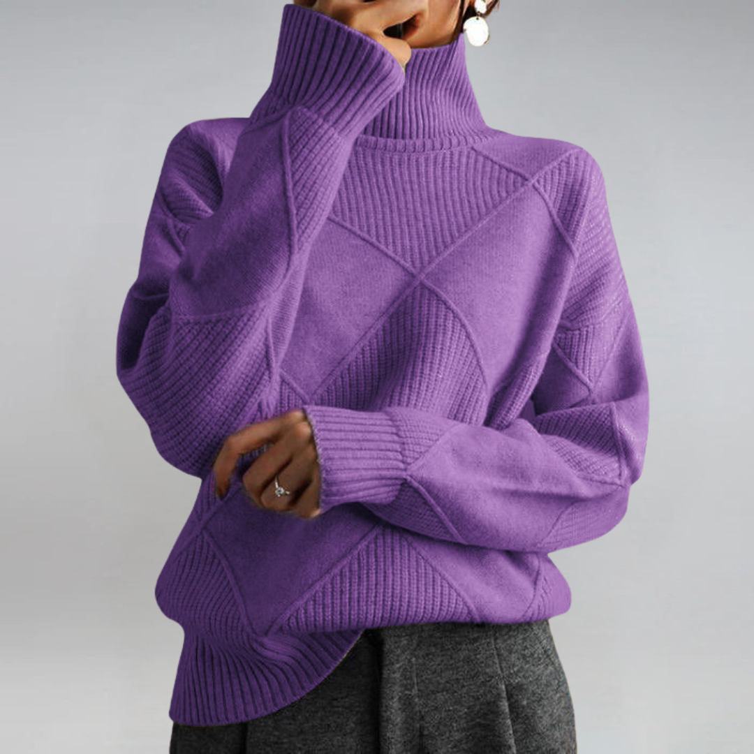 Lidia | Luxurious Cashmere Mock-Neck Sweater