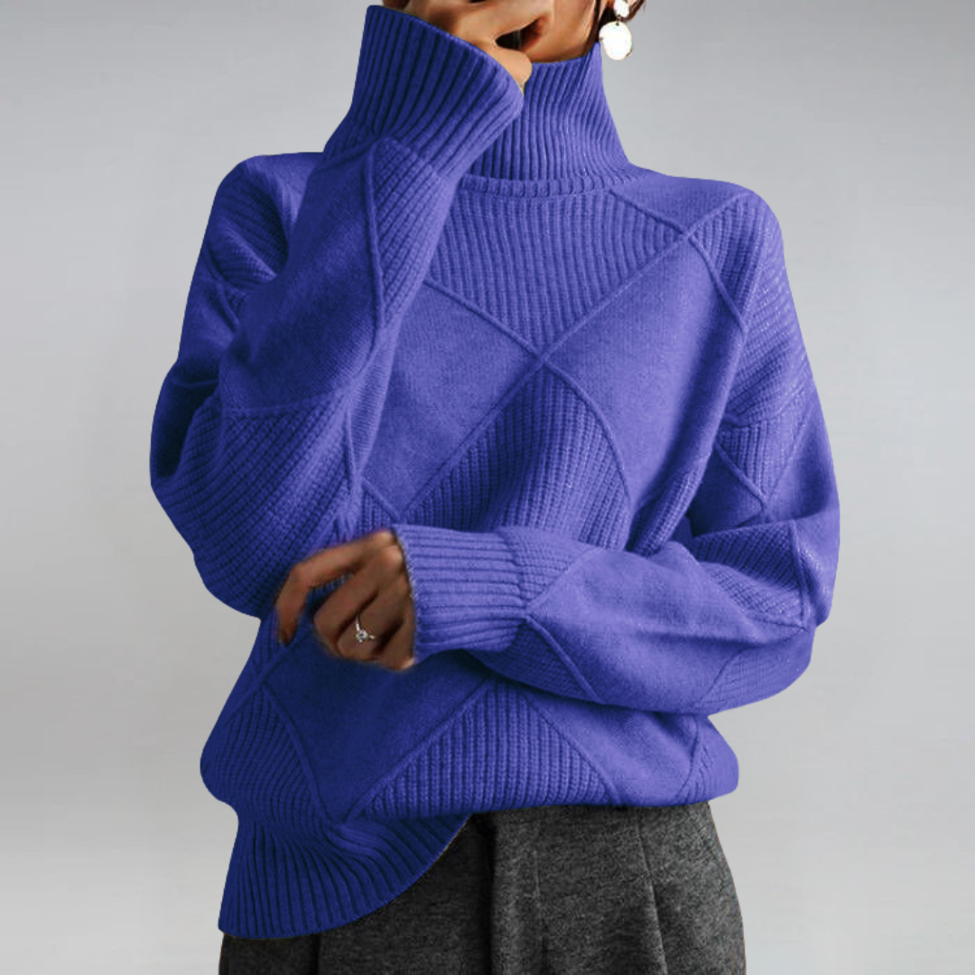 Lidia | Luxurious Cashmere Mock-Neck Sweater