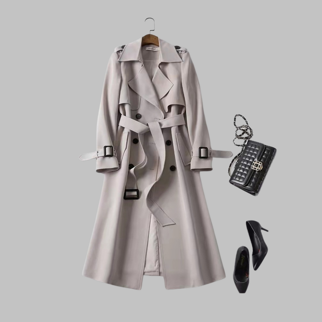 Rosalba - Elegant Knee-Length Loose Fit Coat