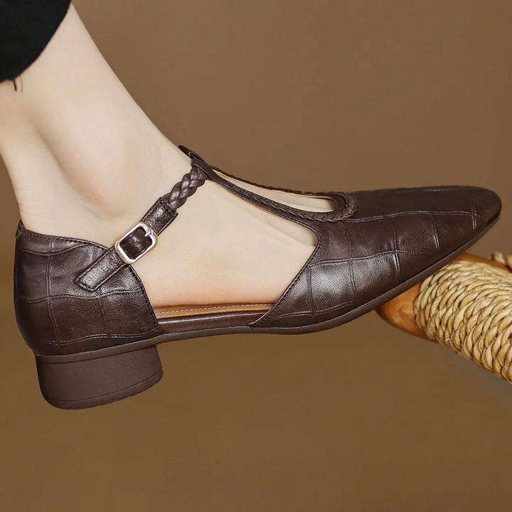 Virginia | Leather Mary Janes