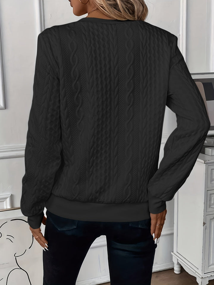 Giada | Women's Cable-Knit Zip Sweater