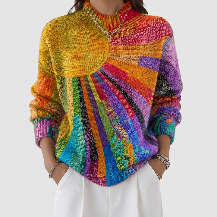 Francesca | Colorful Turtleneck
