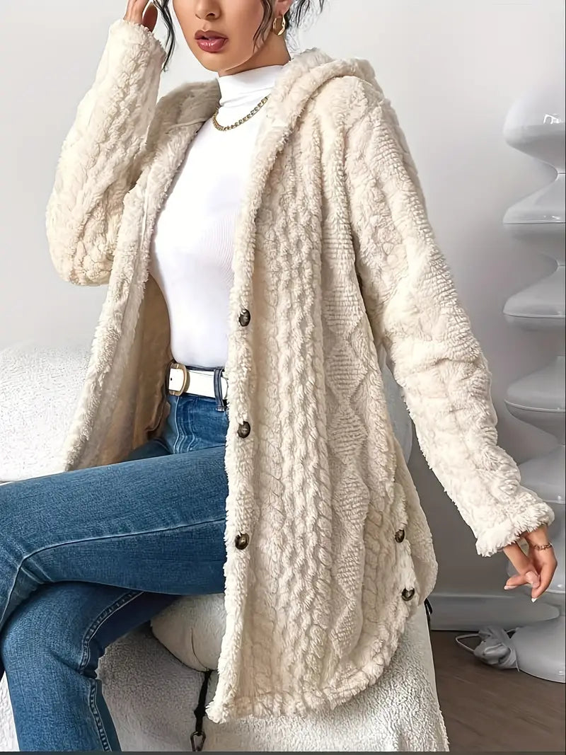Fiorella | Plush Hooded Jacket