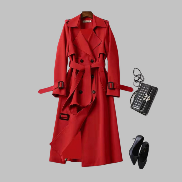 Rosalba - Elegant Knee-Length Loose Fit Coat
