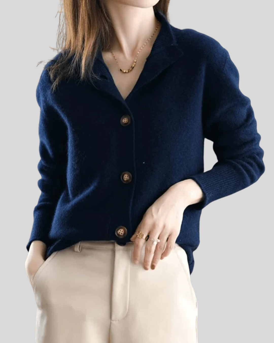 Carla | Retro Cashmere Cardigan