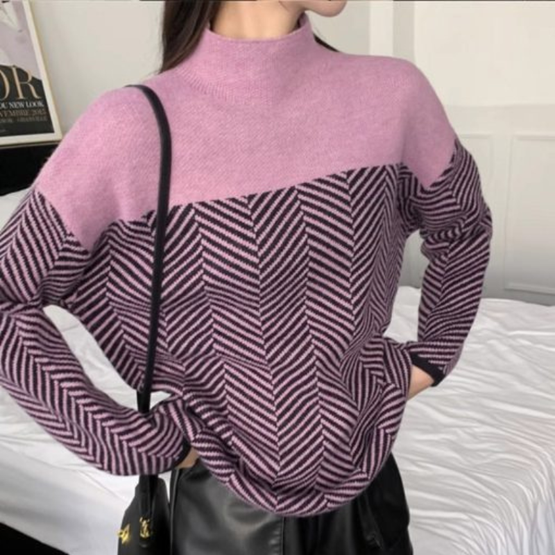 Clelia | Patterned Cable-Knit Sweater