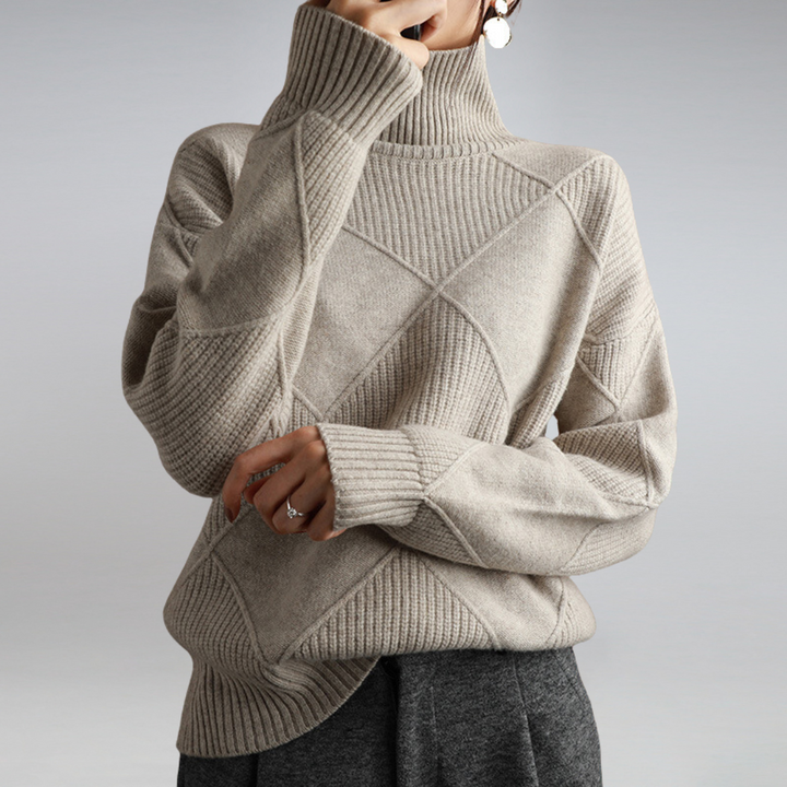 Carolina | Cable-Knit Turtleneck Sweater