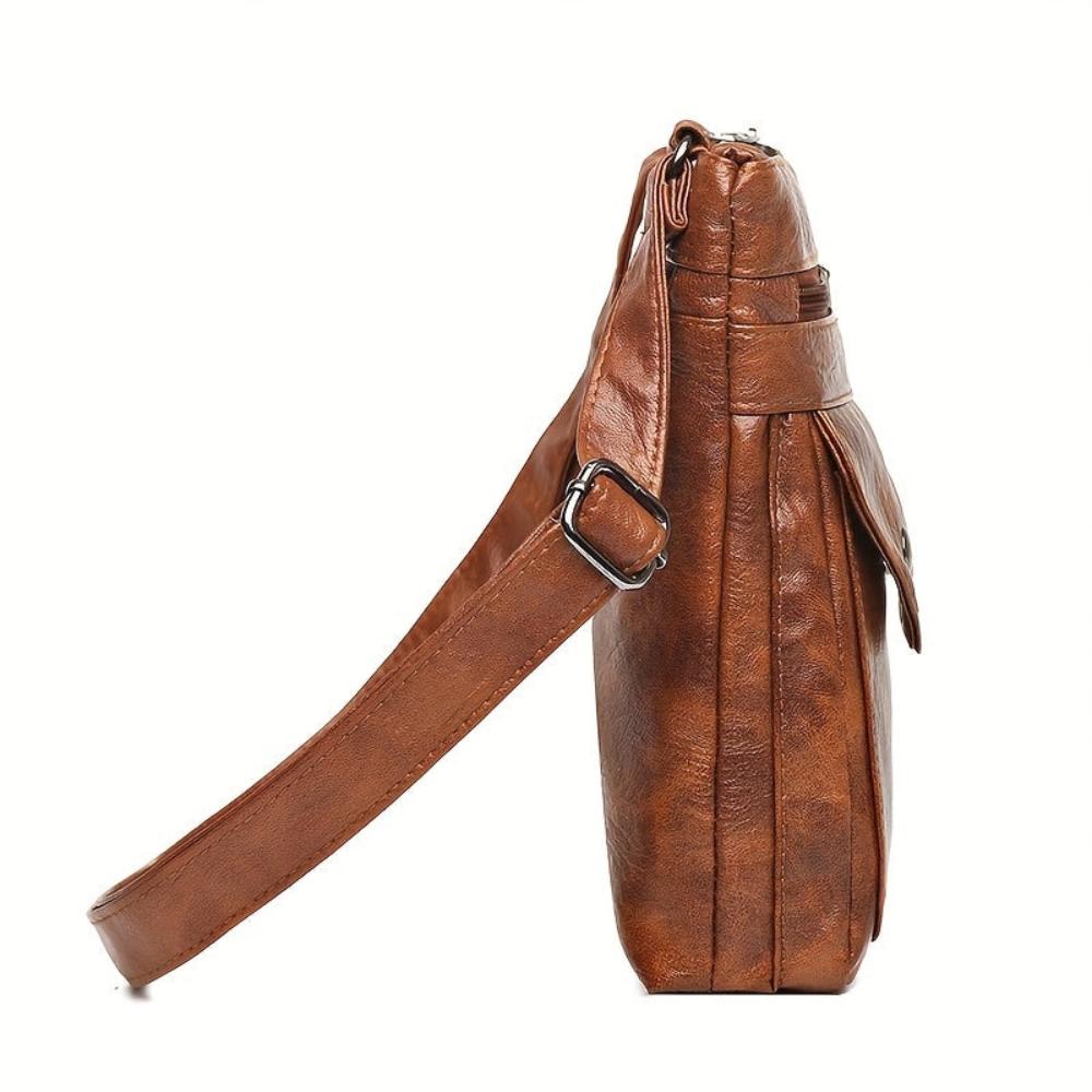Flora | Vintage Leather Shoulder Bag