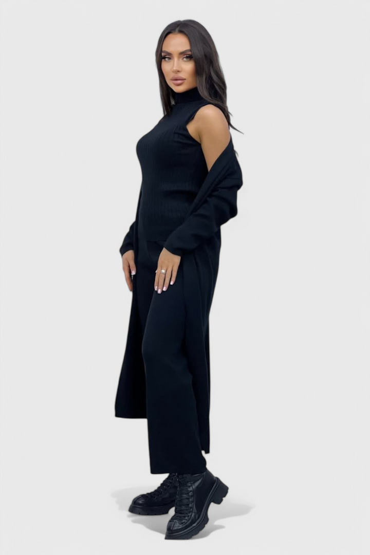 Cristina 3-Piece Soft Knit Ensemble with Chic Design