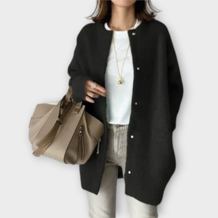 Romana | Oversized Snap-Front Cardigan