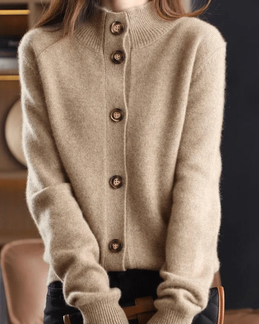 Carla | Retro Cashmere Cardigan
