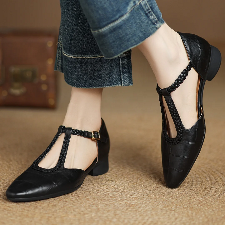 Virginia | Leather Mary Janes