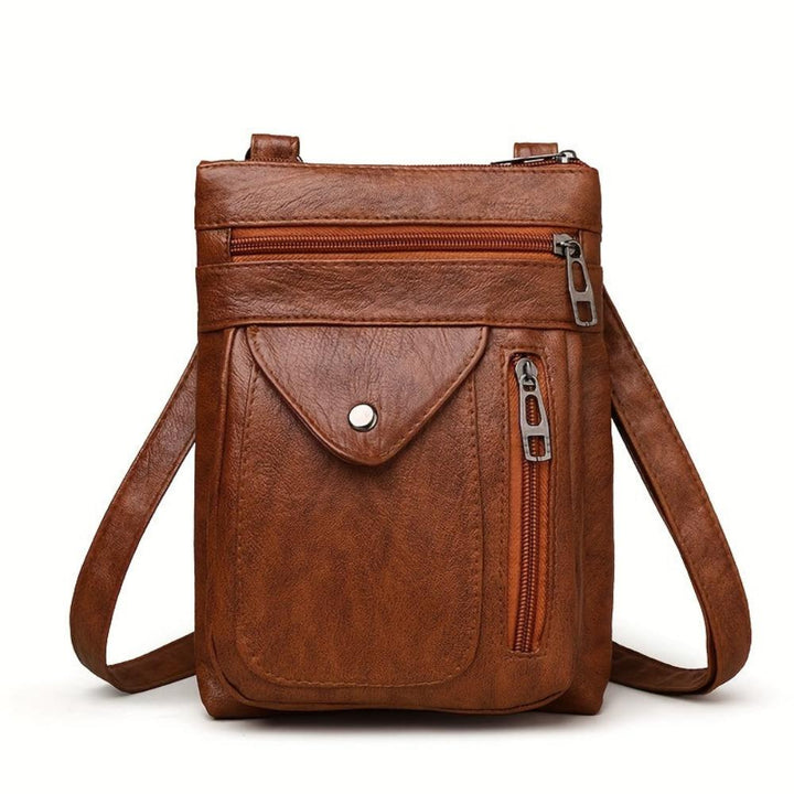 Flora | Vintage Leather Shoulder Bag