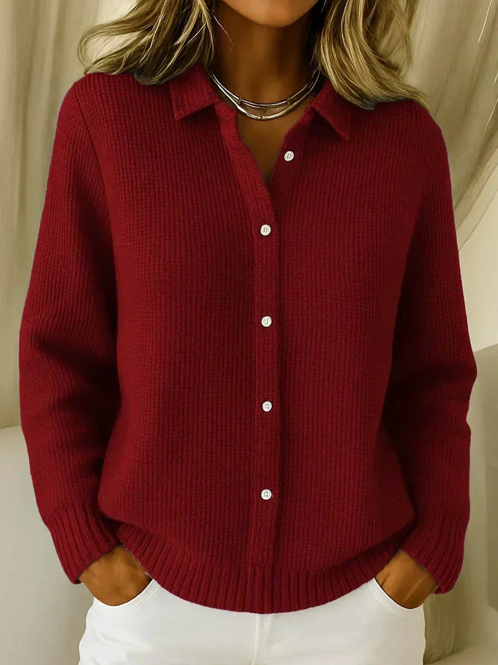 Nora | Textured Knit Button Cardigan