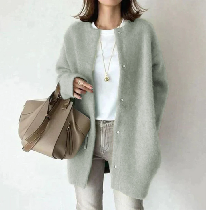 Romana | Oversized Snap-Front Cardigan
