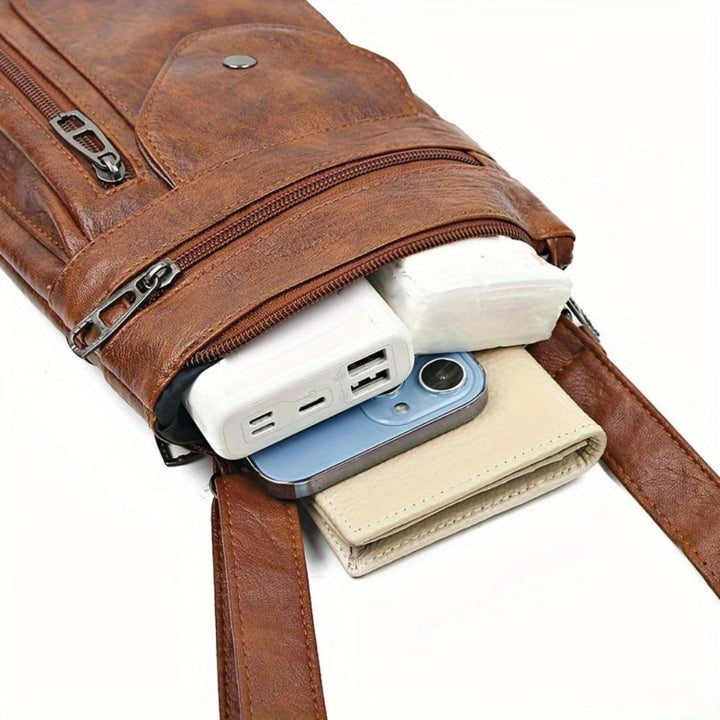 Flora | Vintage Leather Shoulder Bag