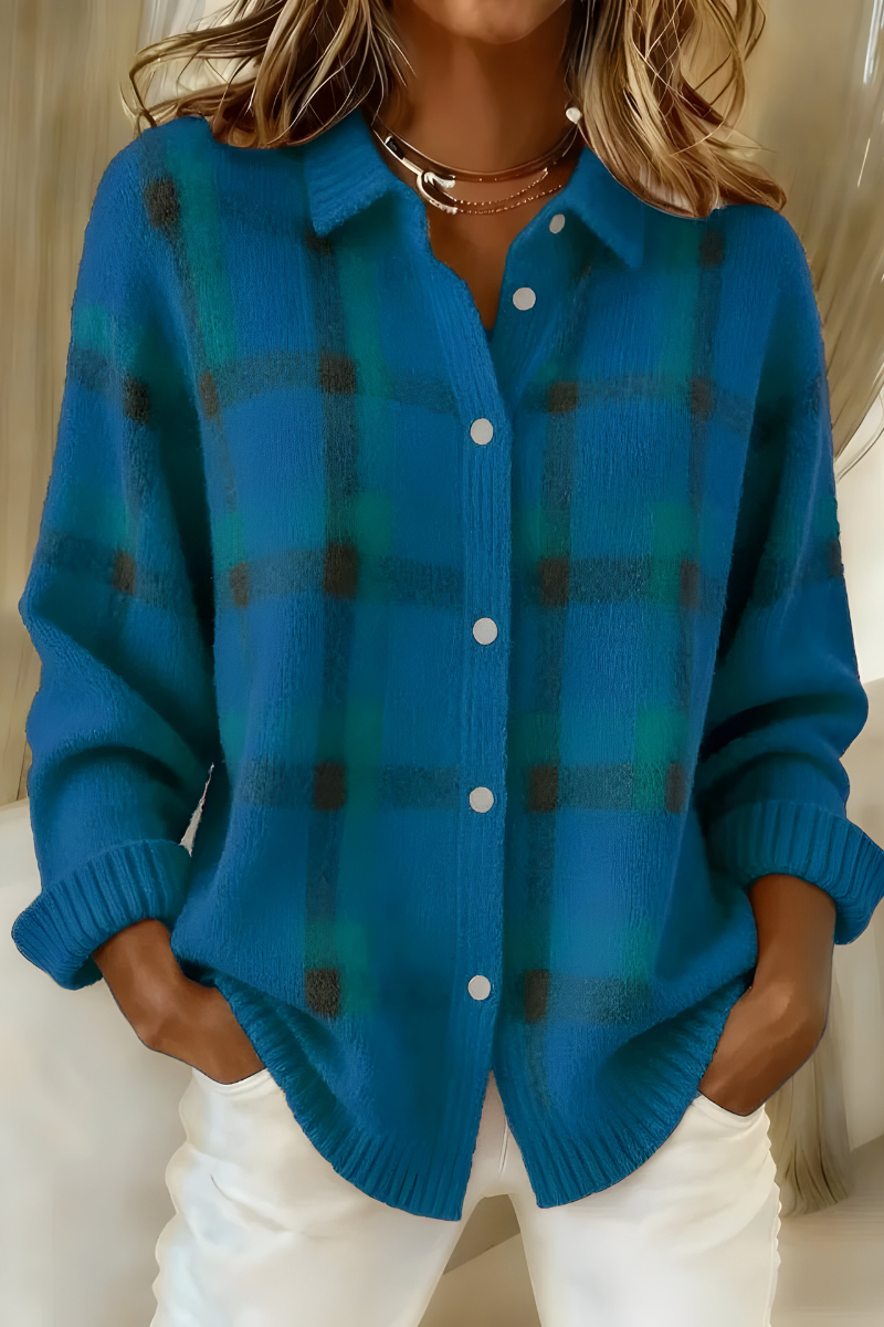 Dafne | Plaid Cardigan
