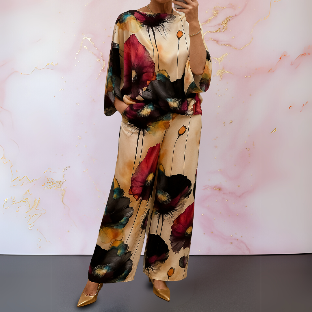 Evelina | Satin Two-Piece Women's Set