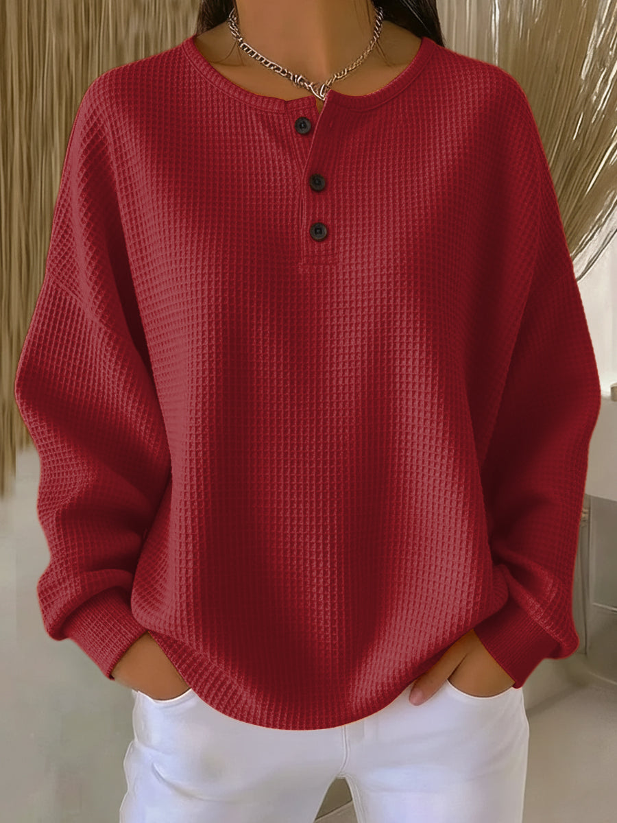 Giuliana | Relaxed Collar Sweatshirt