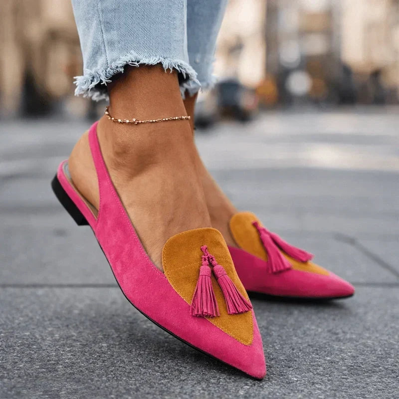 Bruna sandals with straps and tassels