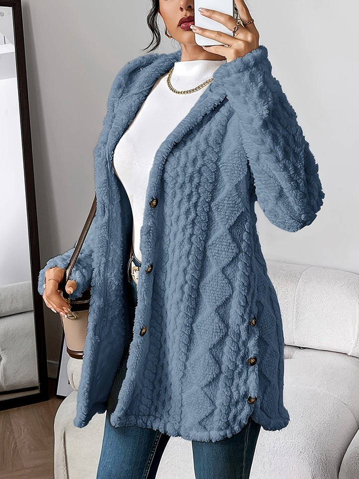 Fiorella | Plush Hooded Jacket