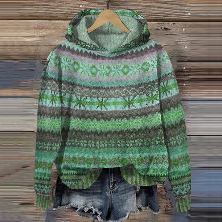 Letizia | Retro Boho-Pattern Sweatshirt